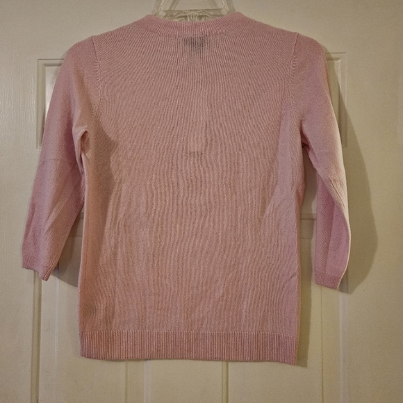 Talbots Sweater Pure Cashmere Sz Small Pink. Valentine's Day - Picture 2 of 6